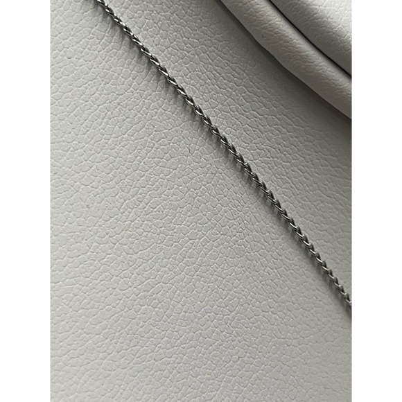 Trifari Single Teardrop Faux White
Pearl Silver Tone 16" Necklace - Picture 6 of 12